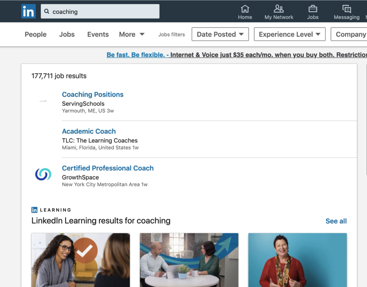 LinkedIn Search Features