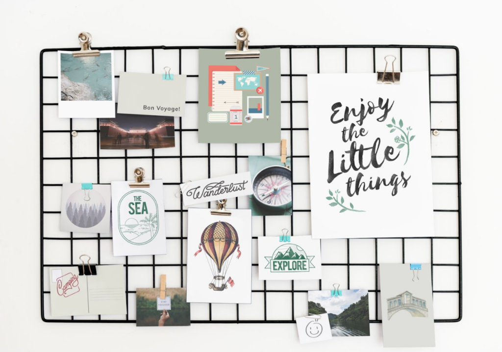 Create a moodboard using platforms like Pinterest, Milanote, or even a shared Google Drive.